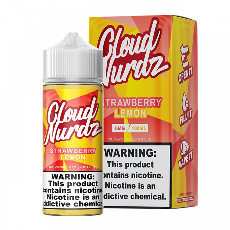 STRAWBERRY LEMON BY CLOUD NURDZ | 100 ML E-LIQUID