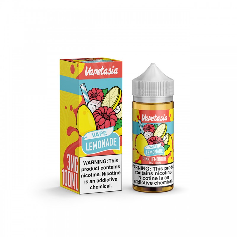 PINK LEMONADE BY VAPETASIA E-LIQUID | 100 ML SOUR LEMONADE RASPBERRY FLAVOR E-JUICE