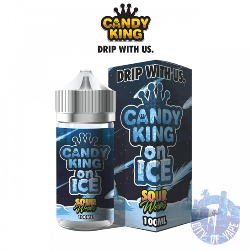 Sour Worms On ICE By Candy King - 100 ML