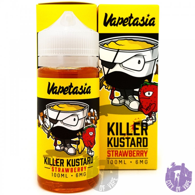 KILLER KUSTARD STRAWBERRY BY VAPETASIA E-LIQUID | 100 ML STRAWBERRY CUSTARD FLAVOR E-JUICE