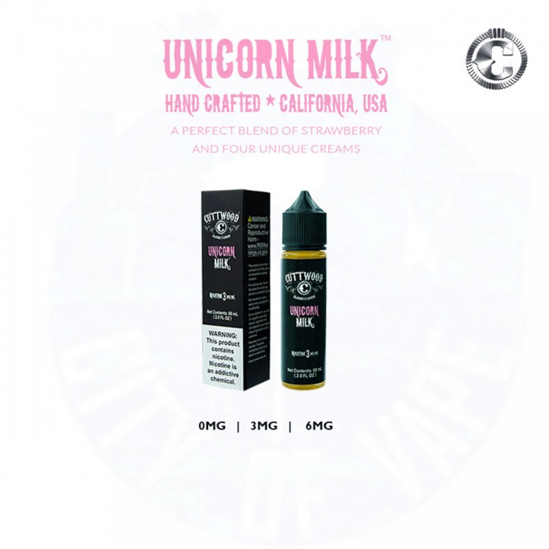 UNICORN MILK BY CUTTWOOD | 60 ML STRAWBERRY CREAM ...