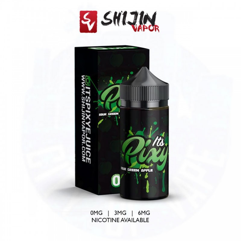 Sour Green Apple By It's Pixy E-Liquid | Shij...