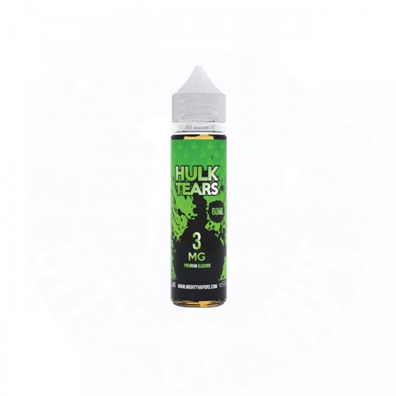 HULK TEARS BY MIGHTY VAPORS | 60 ML SOUR WATERMELON APPLE CANDY & BERRIES FLAVOR E-LIQUID