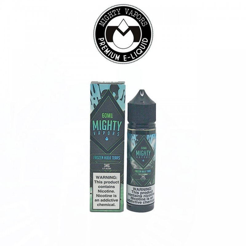 FROZEN HULK TEARS BY MIGHTY VAPORS | 60 ML SOUR WATERMELON APPLE CANDY $ BERRIES WITH MENTHOL FLAVOR E-LIQUID