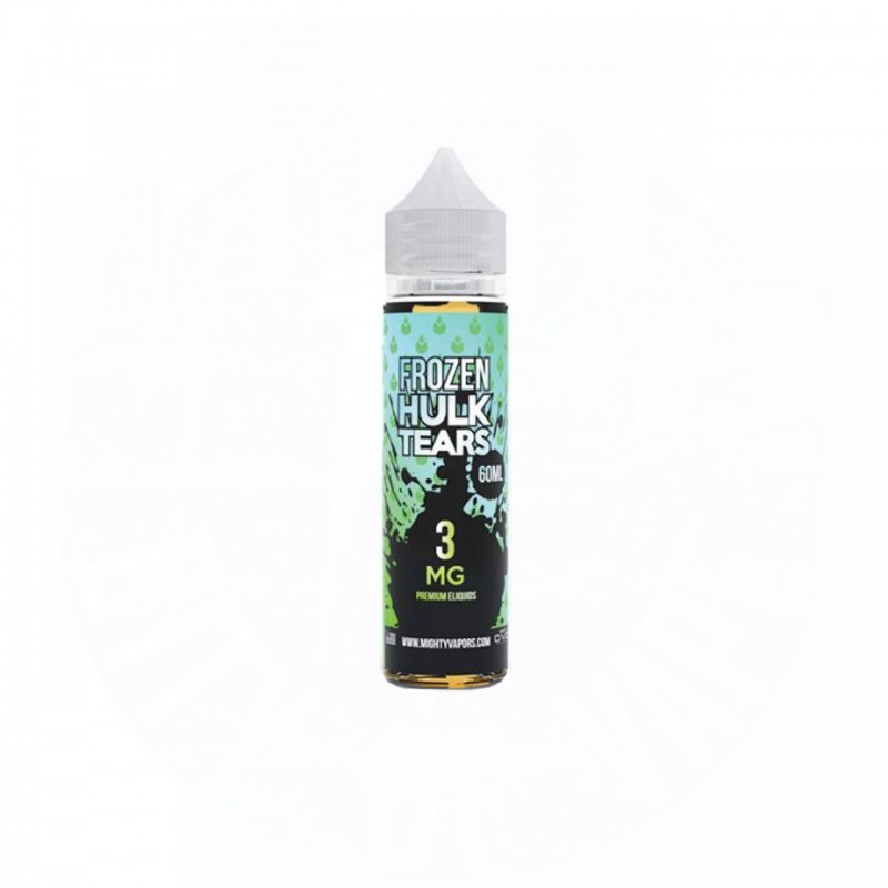 FROZEN HULK TEARS BY MIGHTY VAPORS | 60 ML SOUR WATERMELON APPLE CANDY $ BERRIES WITH MENTHOL FLAVOR E-LIQUID