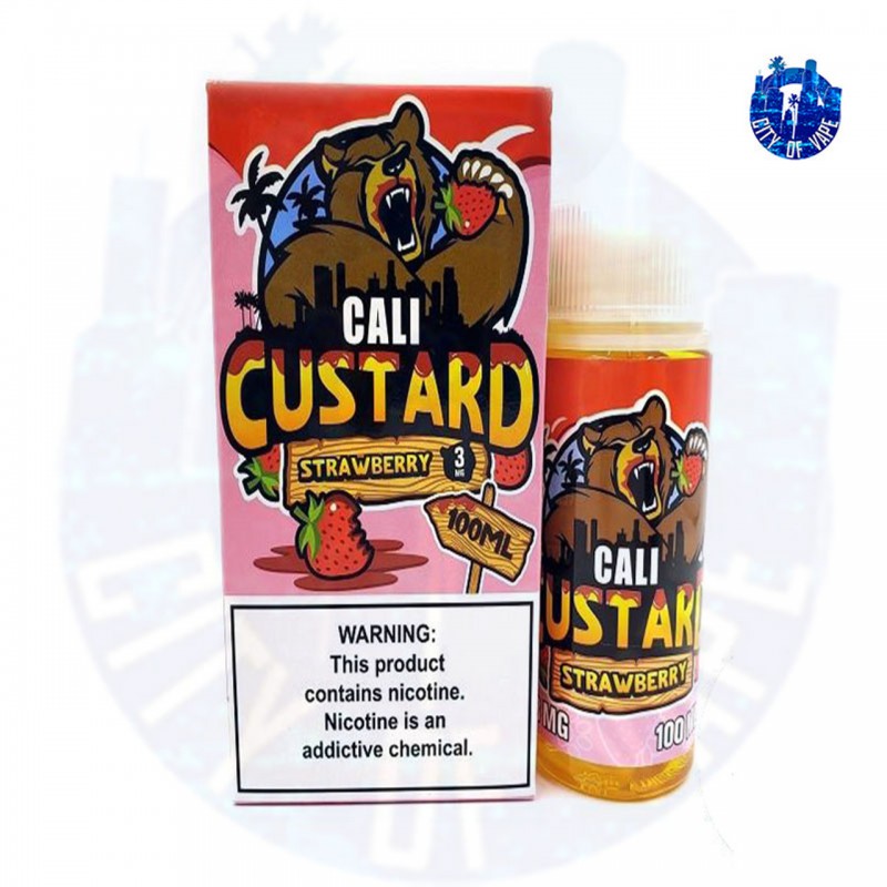 Strawberry By Cali Custard Eliquid - 100 ML