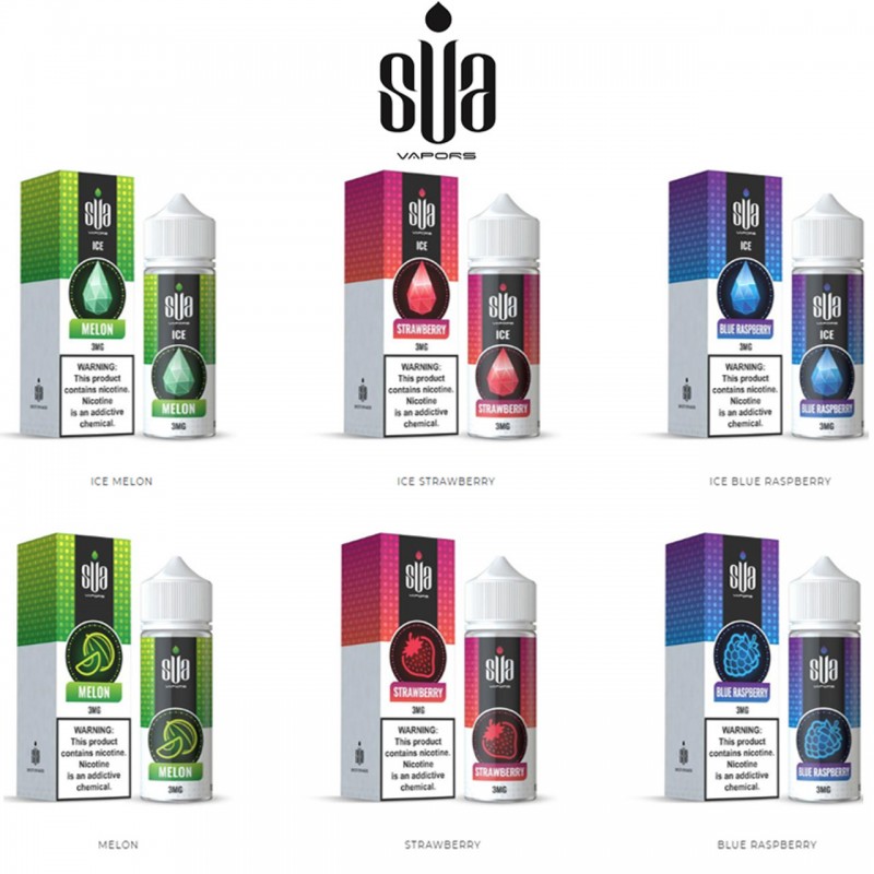 SUA VAPORS | ALL FLAVORS | 100 ML E-LIQUID