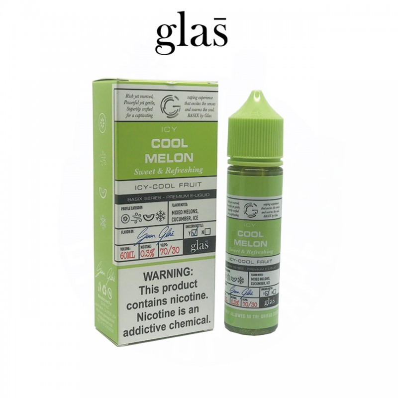 ICY COOL MELON BY GLAS LLC | BASIX SERIES | 60 ML