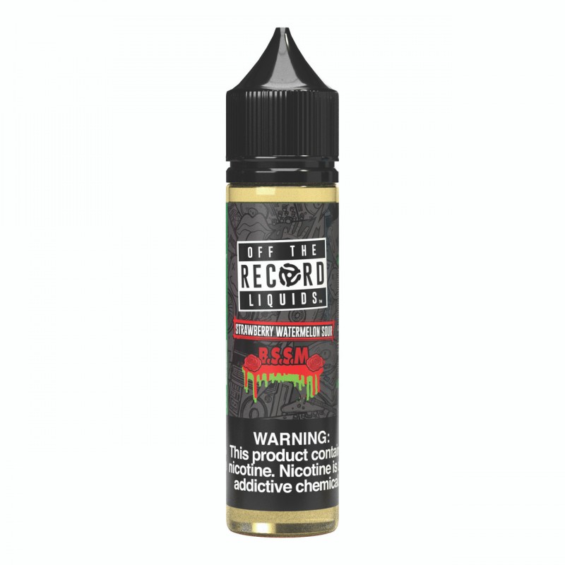 B.S.S.M. BY OFF THE RECORD LIQUIDS | 60 ML STRAWBERRY WATERMELON SOUR FLAVOR E-LIQUID