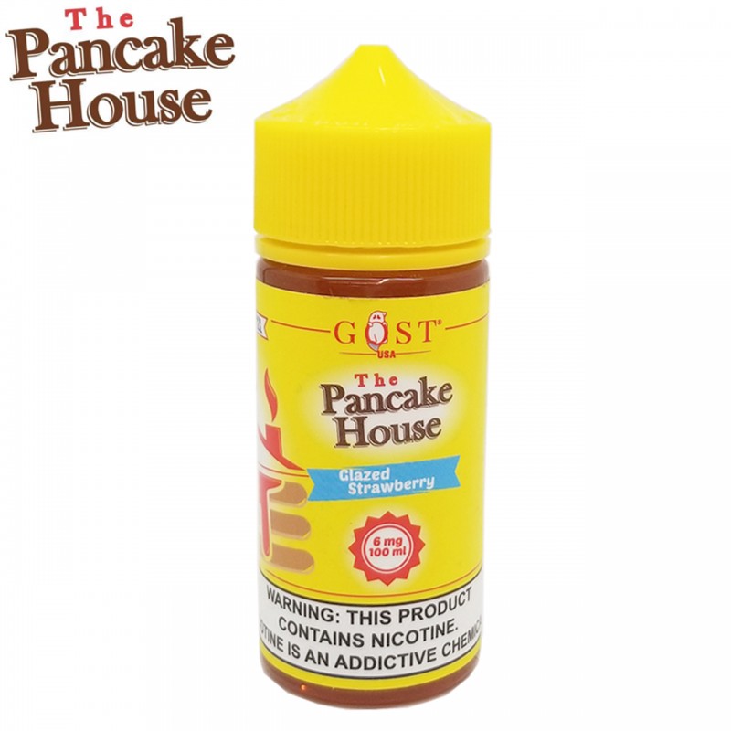 GLAZED STRAWBERRY BY THE PANCAKE HOUSE | 100 ML BUTTER STRAWBERRY PANCAKES FLAVOR E-LIQUID