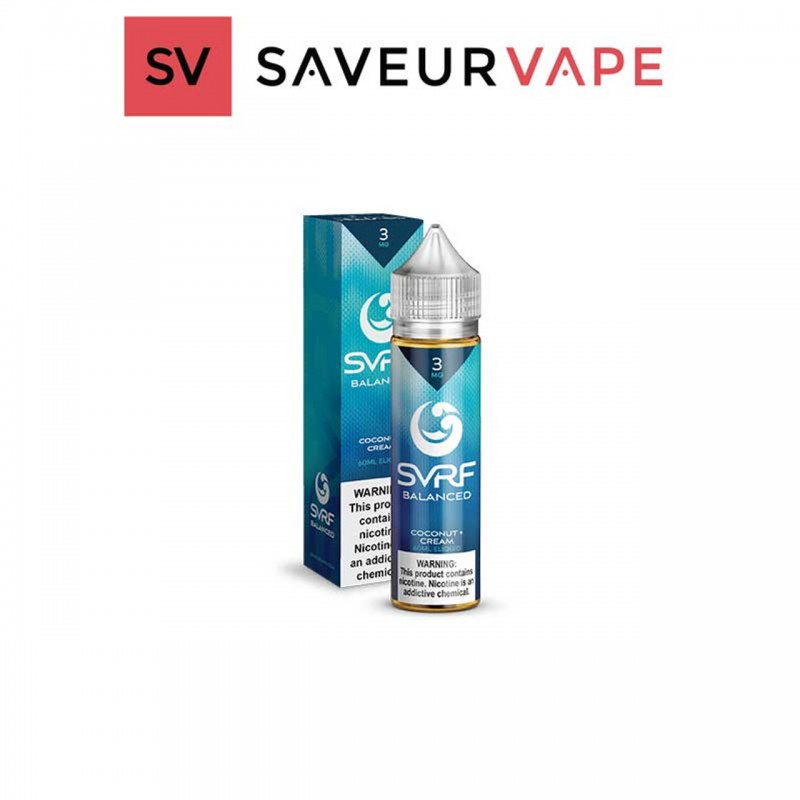 SVRF BALANCED BY SAVEURVAPE | 60 ML COCONUT CREAM ...