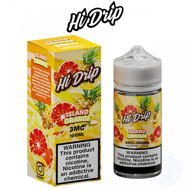 ISLAND ORANGE BY HI DRIP E-LIQUID | 100 ML ORANGE ...