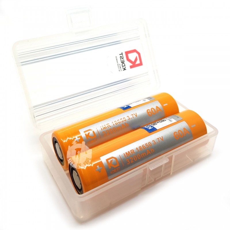 KDEST K6H IMR 18650 3.7V 3200mAh 60A High Drain Rechargeable Battery