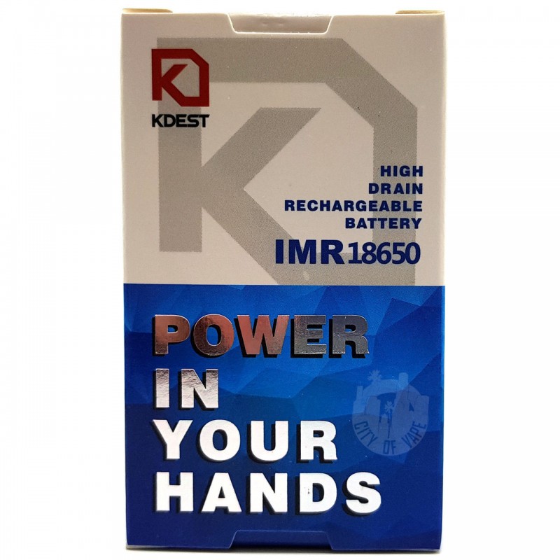 KDEST K5A IMR 18650 3.7V 3500mAh 30A High Drain Rechargeable Battery