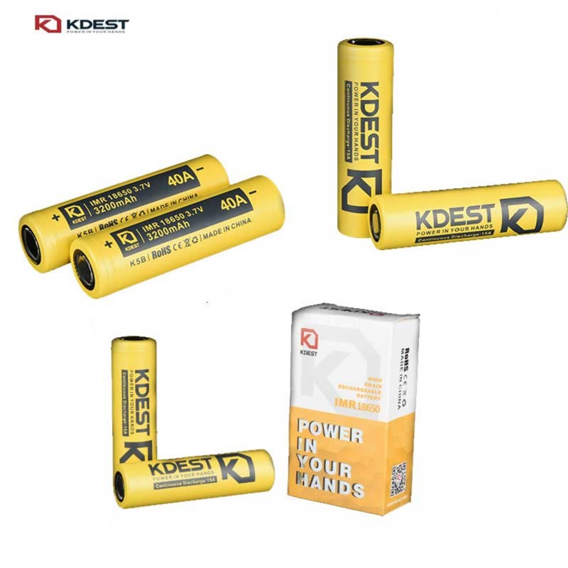 KDEST K5B 3200MAH 40A High Drain Rechargeable Battery | 2 Batteries Per Pack