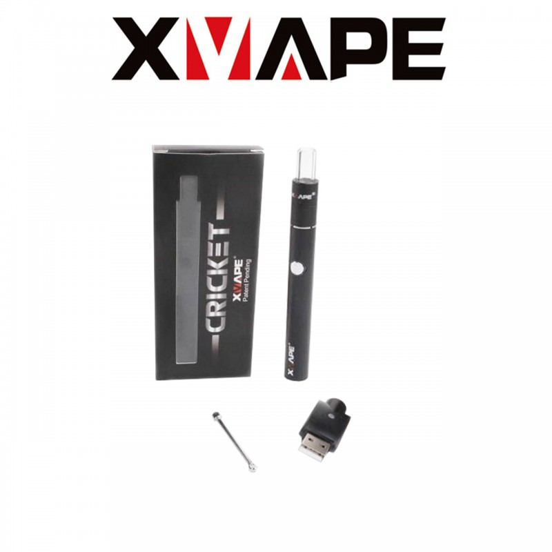 XVAPE CRICKET VAPE PEN BATTERY |  Titanium quartz cup and quartz rod heating element | Magnetic Glass Mouthpiece | 510 Thread Cartridge