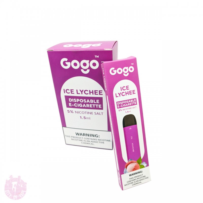 GOGO DISPOSABLE E-CIGARETTE 5% NICOTINE SALT 1.5 ML 400 PUFFS