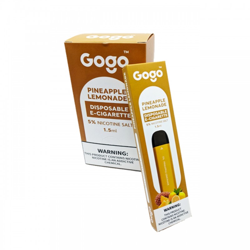 GOGO DISPOSABLE E-CIGARETTE 5% NICOTINE SALT 1.5 ML 400 PUFFS