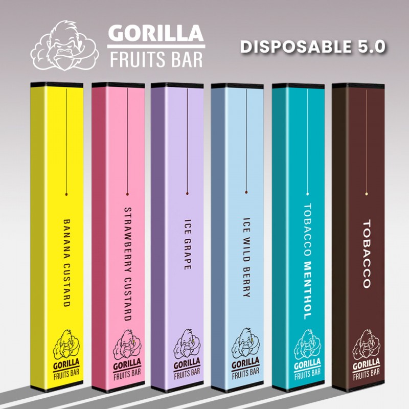 GORILLA FRUITS BAR DISPOSABLE DEVICE 5.0% NICOTINE 300 PUFFS