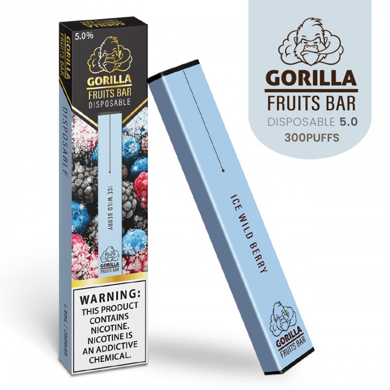 GORILLA FRUITS BAR DISPOSABLE DEVICE 5.0% NICOTINE 300 PUFFS