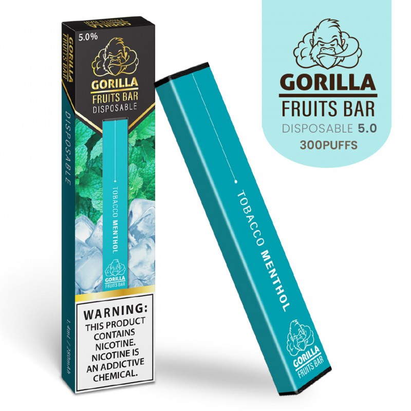 GORILLA FRUITS BAR DISPOSABLE DEVICE 5.0% NICOTINE 300 PUFFS