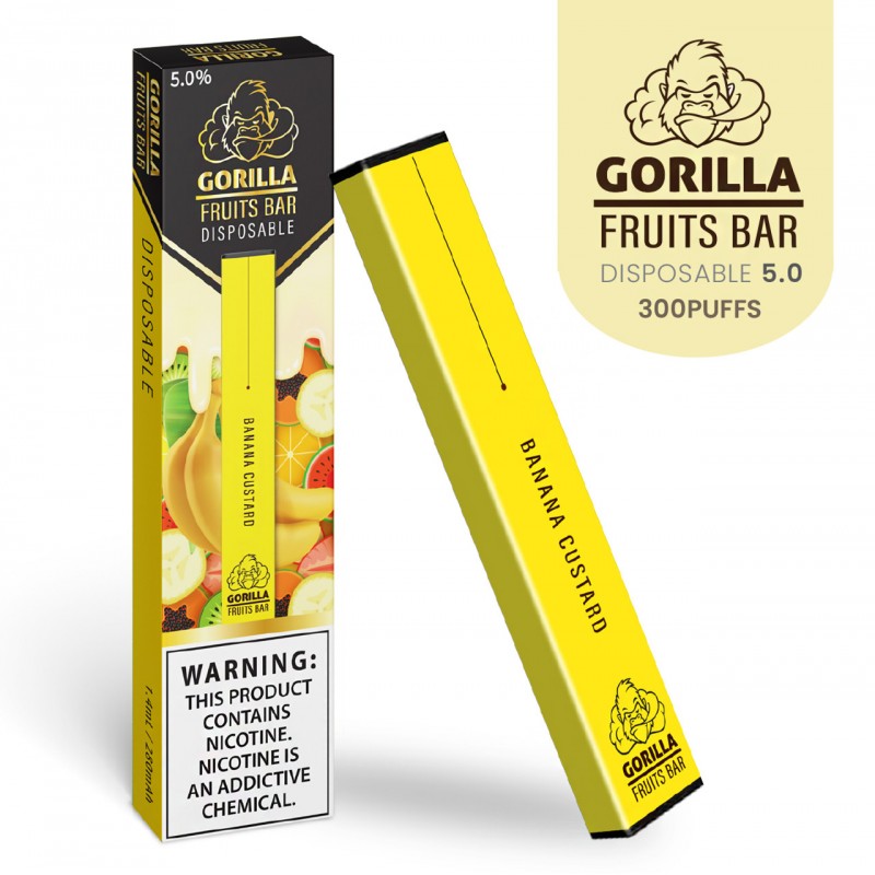 GORILLA FRUITS BAR DISPOSABLE DEVICE 5.0% NICOTINE 300 PUFFS