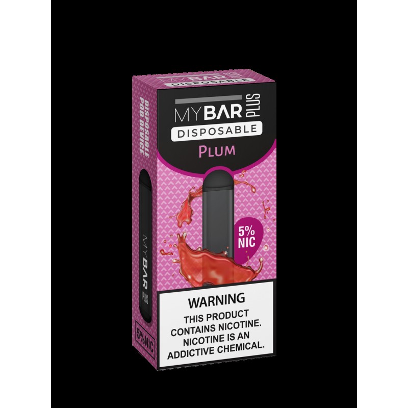 MY BAR PLUS DISPOSABLE DEVICE | 5% NICOTINE | 2.0 ML | 8 FLAVORS | 500 PUFFS