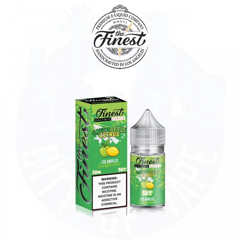 GREEN APPLE CITRUS SALT NICOTINE BY THE FINEST E-LIQUID | 30 ML