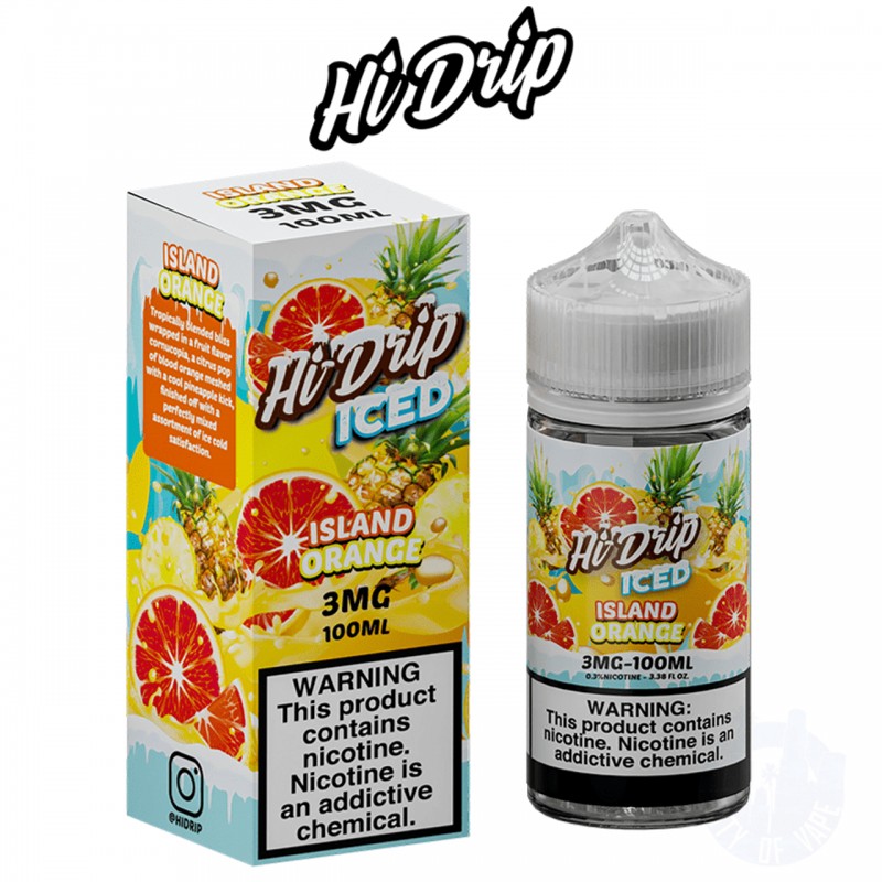 ICED ISLAND ORANGE BY HI DRIP E-LIQUID | 100 ML ME...