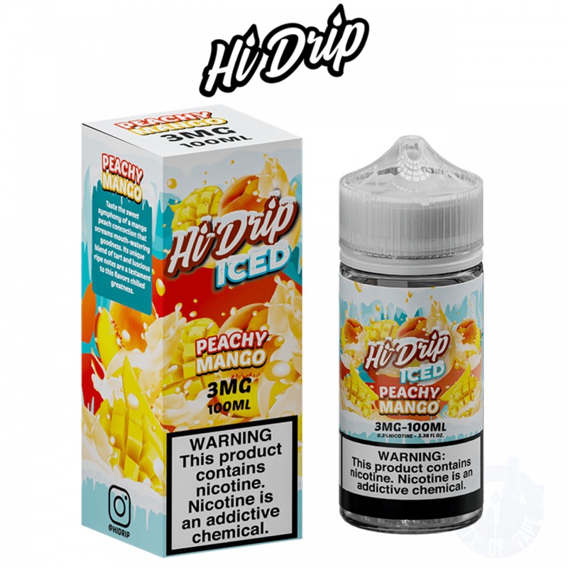 ICED PEACHY MANGO BY HI DRIP E-LIQUID | 100 ML E-J...