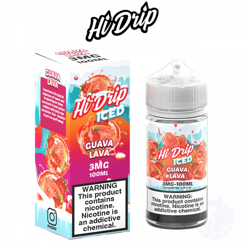 ICED GUAVA LAVA BY HI DRIP E-LIQUID | 100 ML GUAVA...