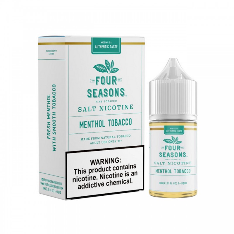 MENTHOL TOBACCO BY FOUR SEASONS | 30 ML FRESH MENTHOL SMOOTH TOBACCO FLAVOR