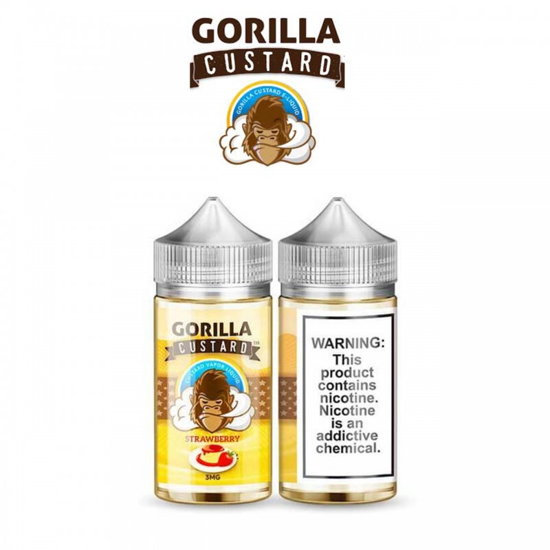 STRAWBERRY BY GORILLA CUSTARD | 60 ML & 100 ML CUSTARD CREAM FLAVOR